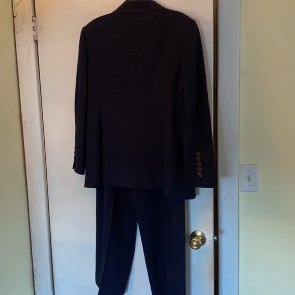 Escada New Virgin Wool Dark Blue Wool Stretch Logo BlazerPants InSeparateListing - Picture 4 of 11